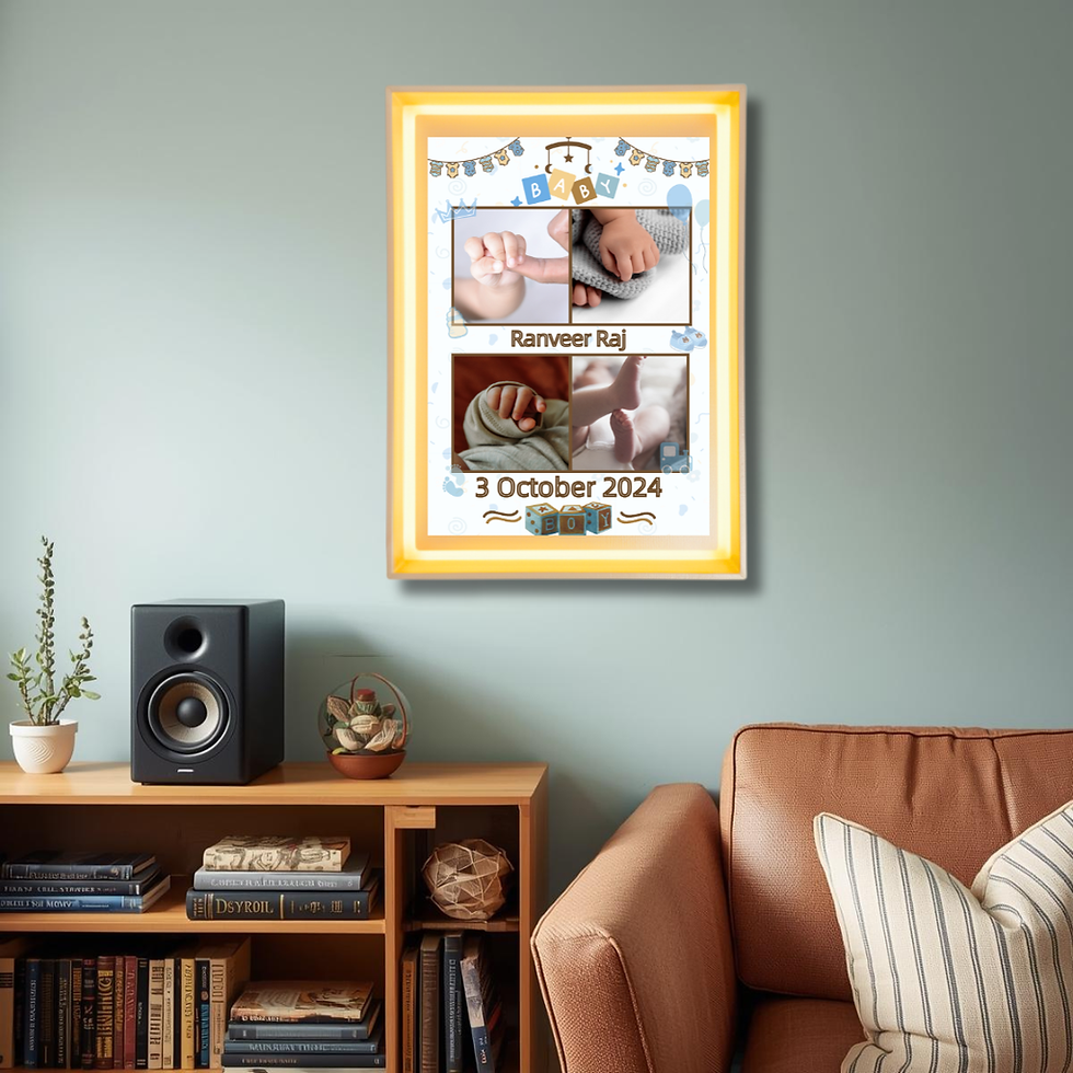 Thumbnail: New Born Baby Photo Frame – Elegant Floating Design