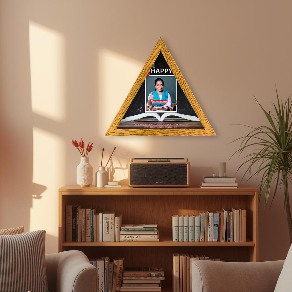 Thumbnail: Triangle Frame for Beloved Teacher – Add Love & Learning