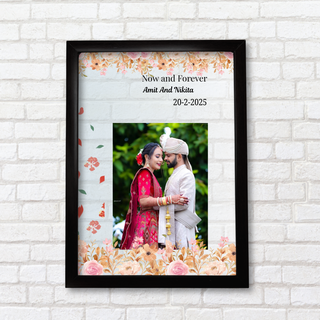 Wedding Special Transparent Frame – A4 Couple Keepsake