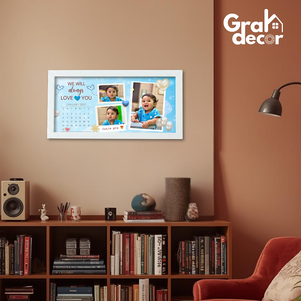 Thumbnail: Gift for New Parents – Personalised Landscape Frame for Baby