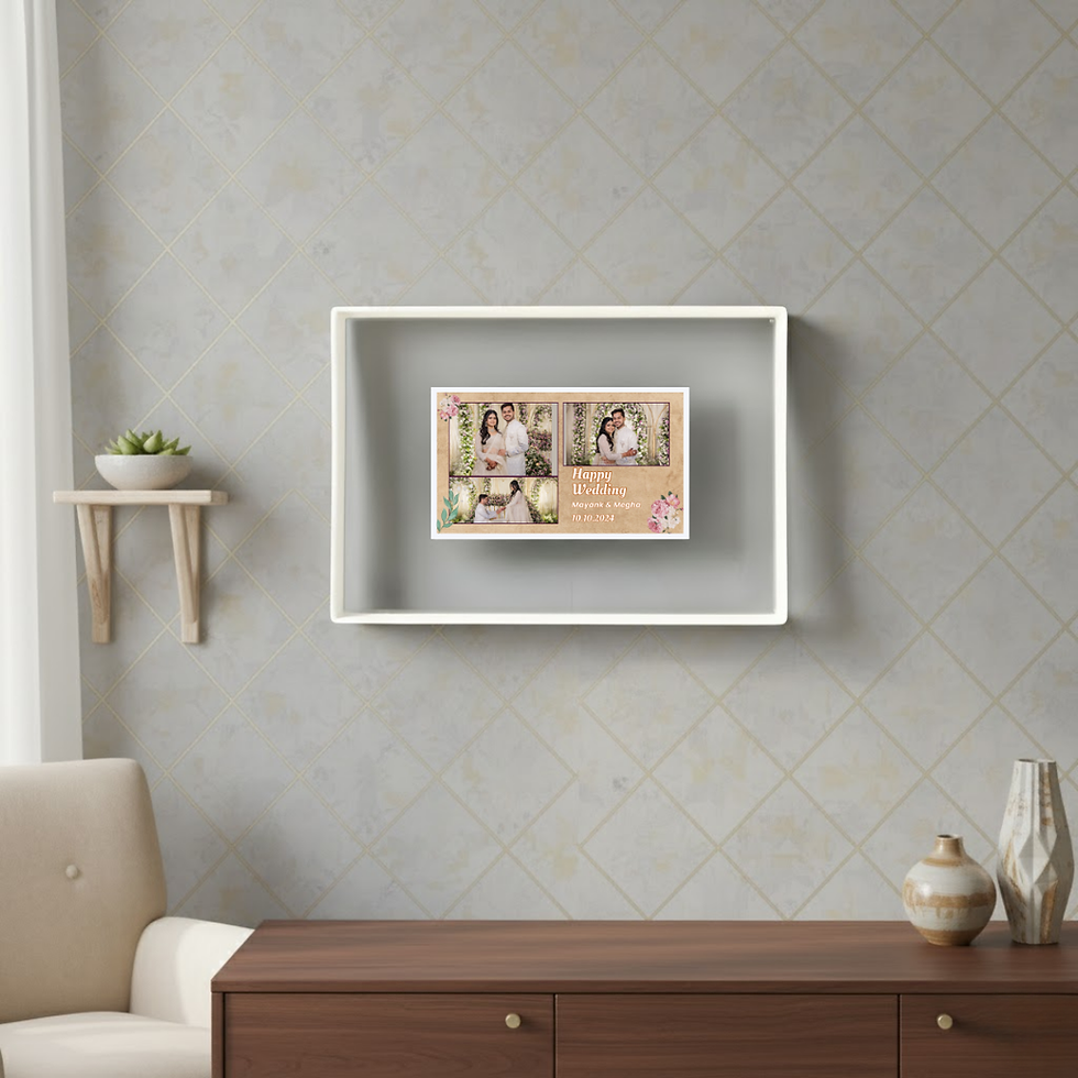 Thumbnail: Acrylic White Frame – Wedding Collection (12x8 inch)