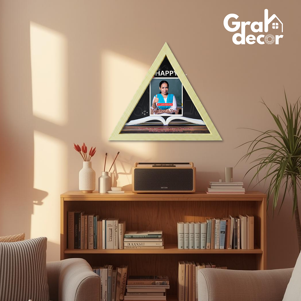 Thumbnail: Triangle Frame for Beloved Teacher – Add Love & Learning