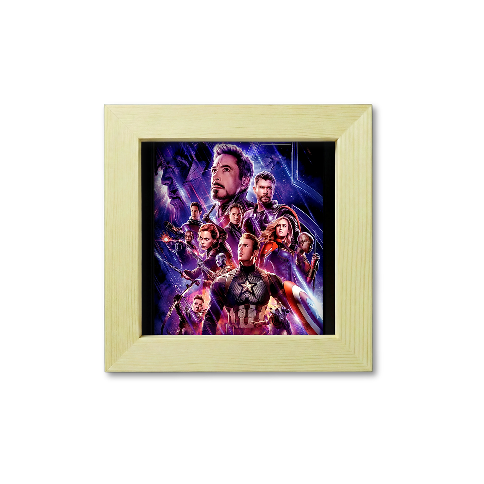 Thumbnail: Superhero Mini Frame – 5x5 Custom Kids Photo Gift (Black)