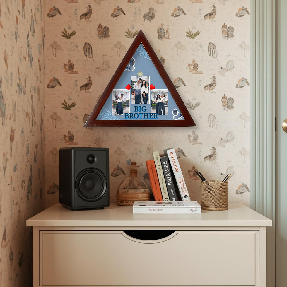 Thumbnail: Gift for Brother – Stylish Triangle Photo Frame