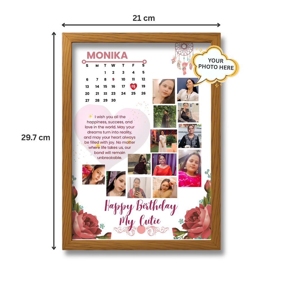 Thumbnail: Frame Their Special Day – Birthday Gift with Photo