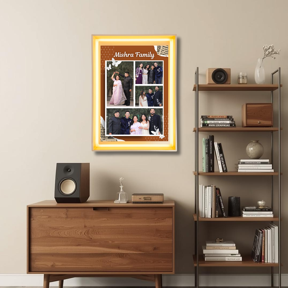 Thumbnail: Premium Float Frame for Family – 12x8 inch Gift