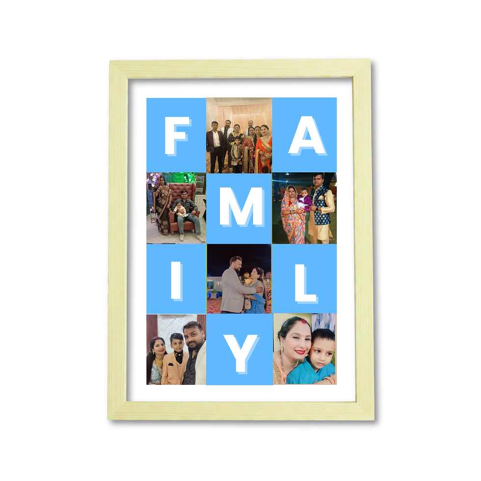 Thumbnail: Personalized A4 Frame for Parents & Children