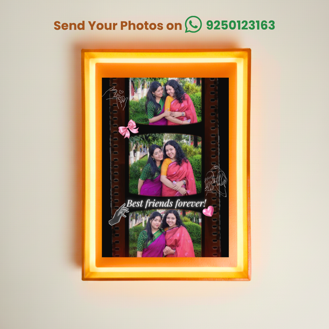 Floating Wooden Gift Frame – Friend 12x8 inch