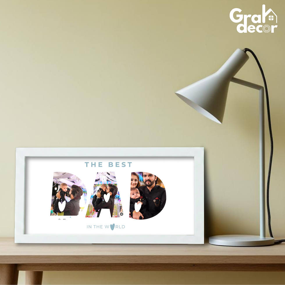 Thumbnail: Personalized Landscape Frame for Dad – A4 Size