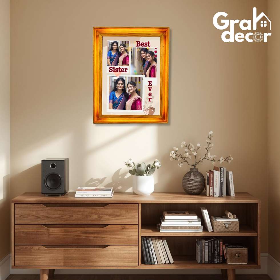Thumbnail: Elegant Wooden Float A4 Frame for Sis Vanity