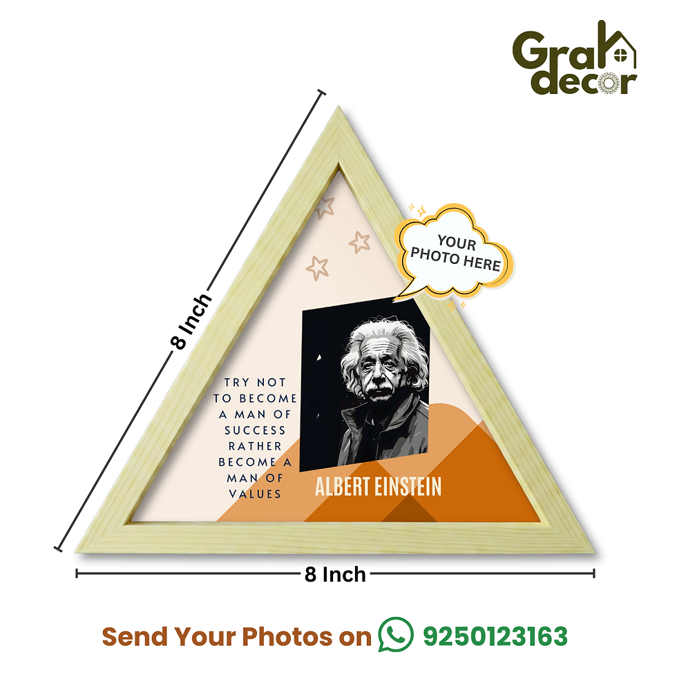 Thumbnail: Desk Frame for Quotes – Triangle Design with Personal Touch