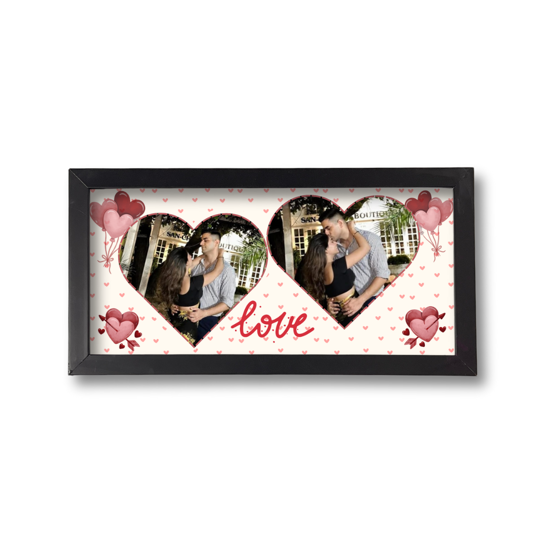 Landscape Photo Frame for Love – Personalised Romantic Gift