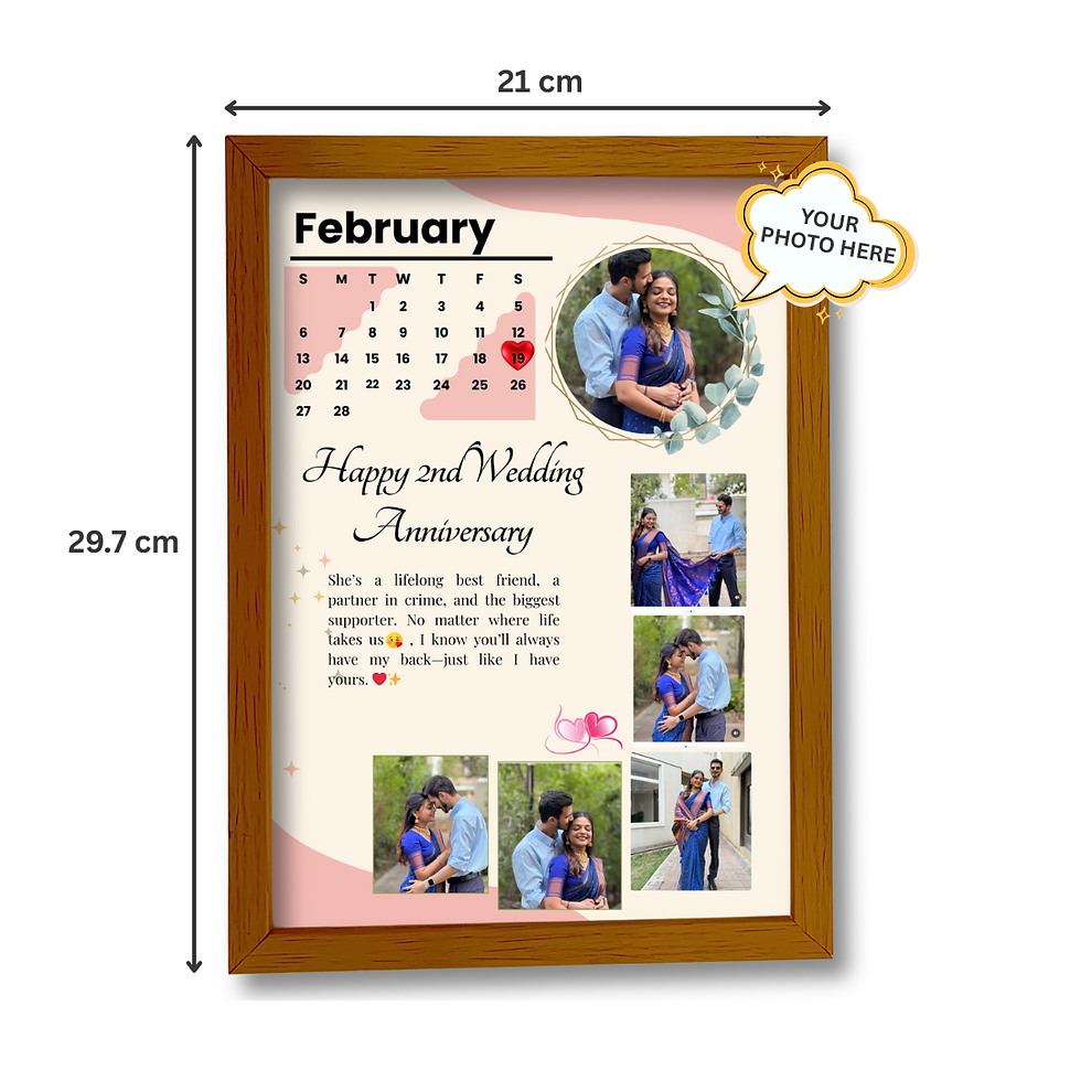 Thumbnail: Elegant Anniversary Frame – Custom Photo & Date