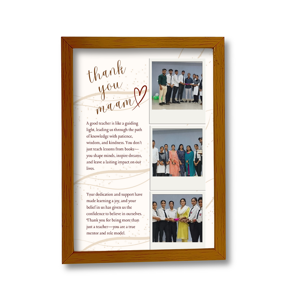 Thumbnail: Thank You Teacher Frame – Personalised with Love