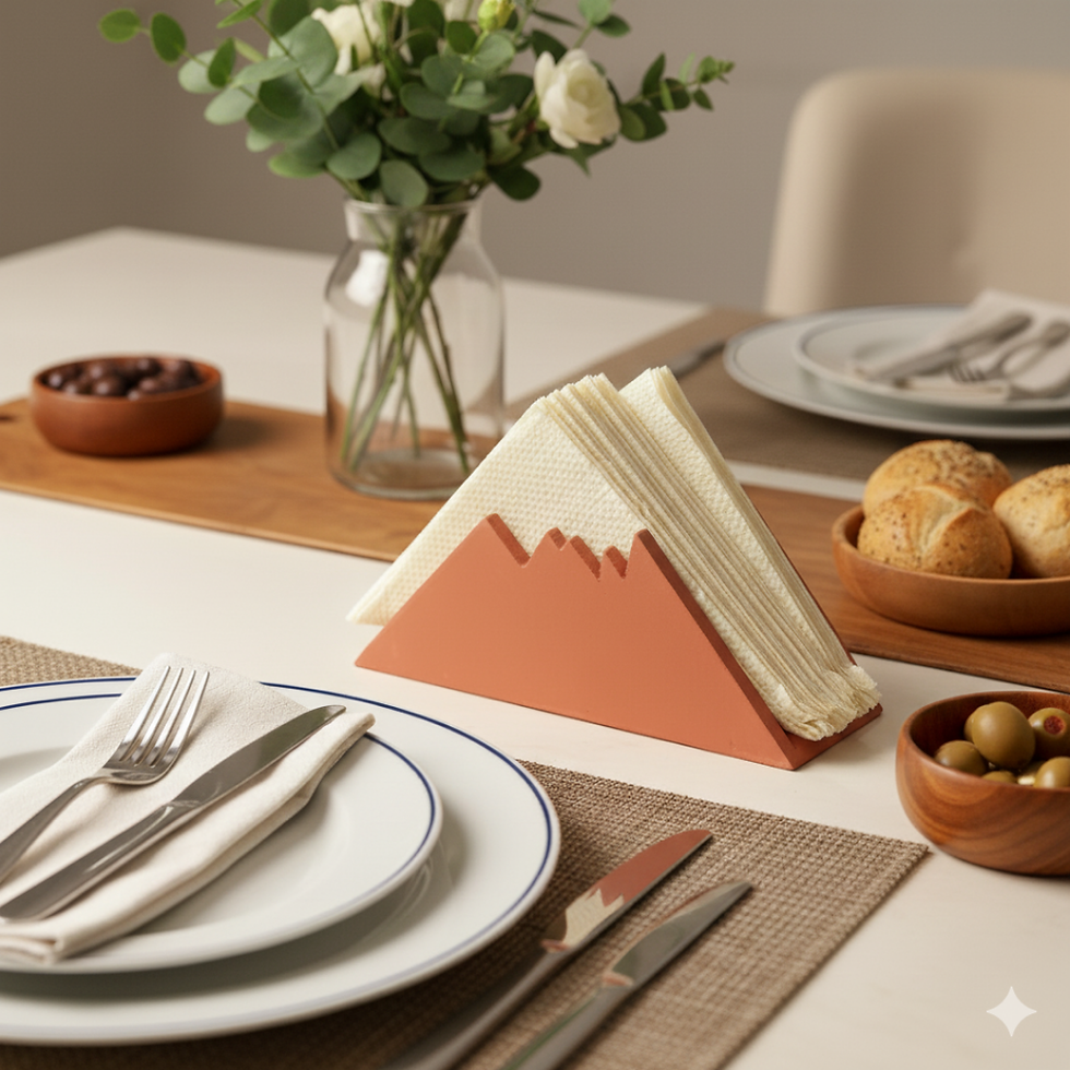 Thumbnail: Modern Mountain Design Napkin Holder for Dining Table