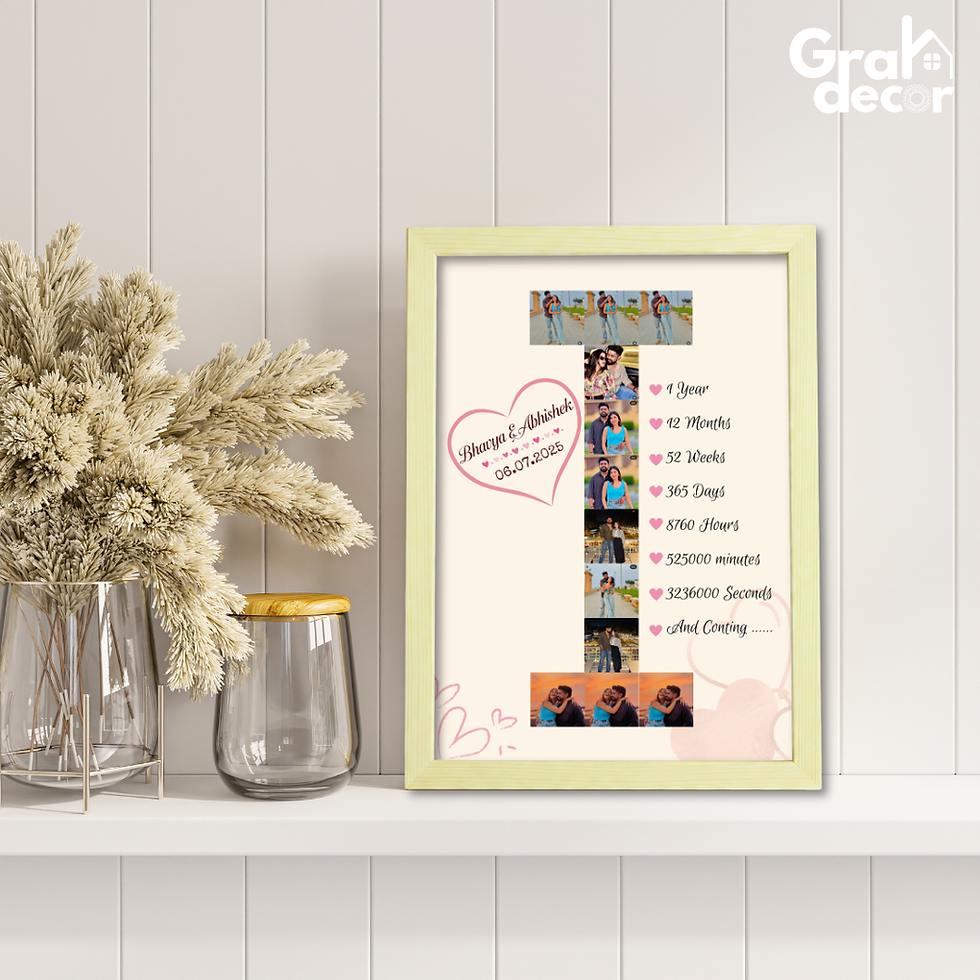Thumbnail: Personalized Love  Anniversary A4 Photo Frames Customized Wall Frame for Home