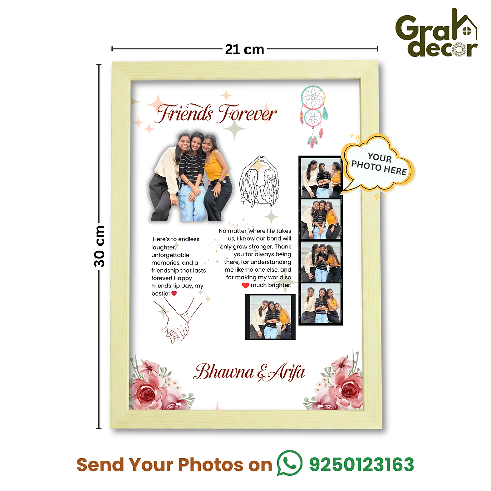 Thumbnail: A4 Frame for Girl Best Friend – Add Message