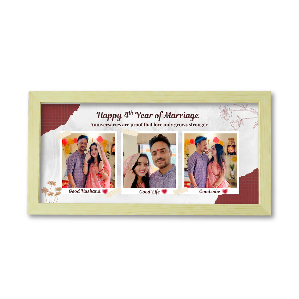 Thumbnail: Personalised Couple Frame – Anniversary Photo Gift