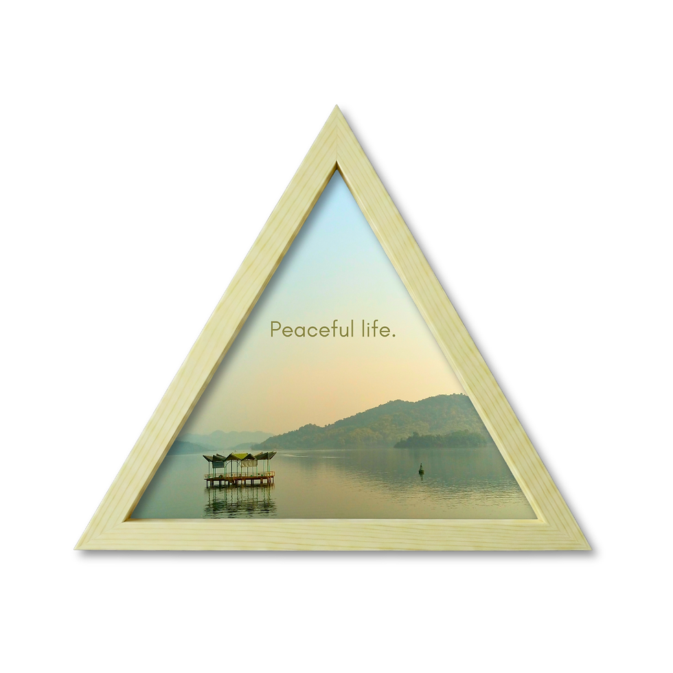 Thumbnail: Home Decor Triangle Photo Frame – Personalised Design for Wall or Desk