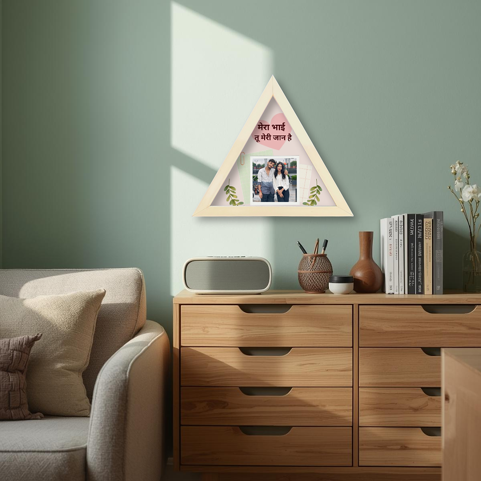 Thumbnail: Unique Brother Gift – Triangle Photo Display