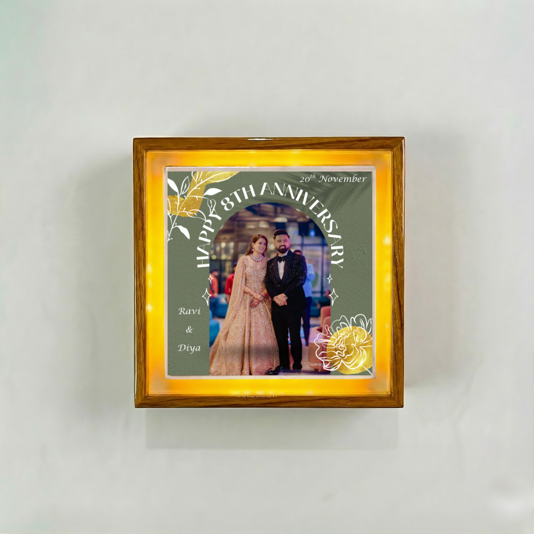 Years of Love Mini Frame – Wooden Anniversary Gift for Parents