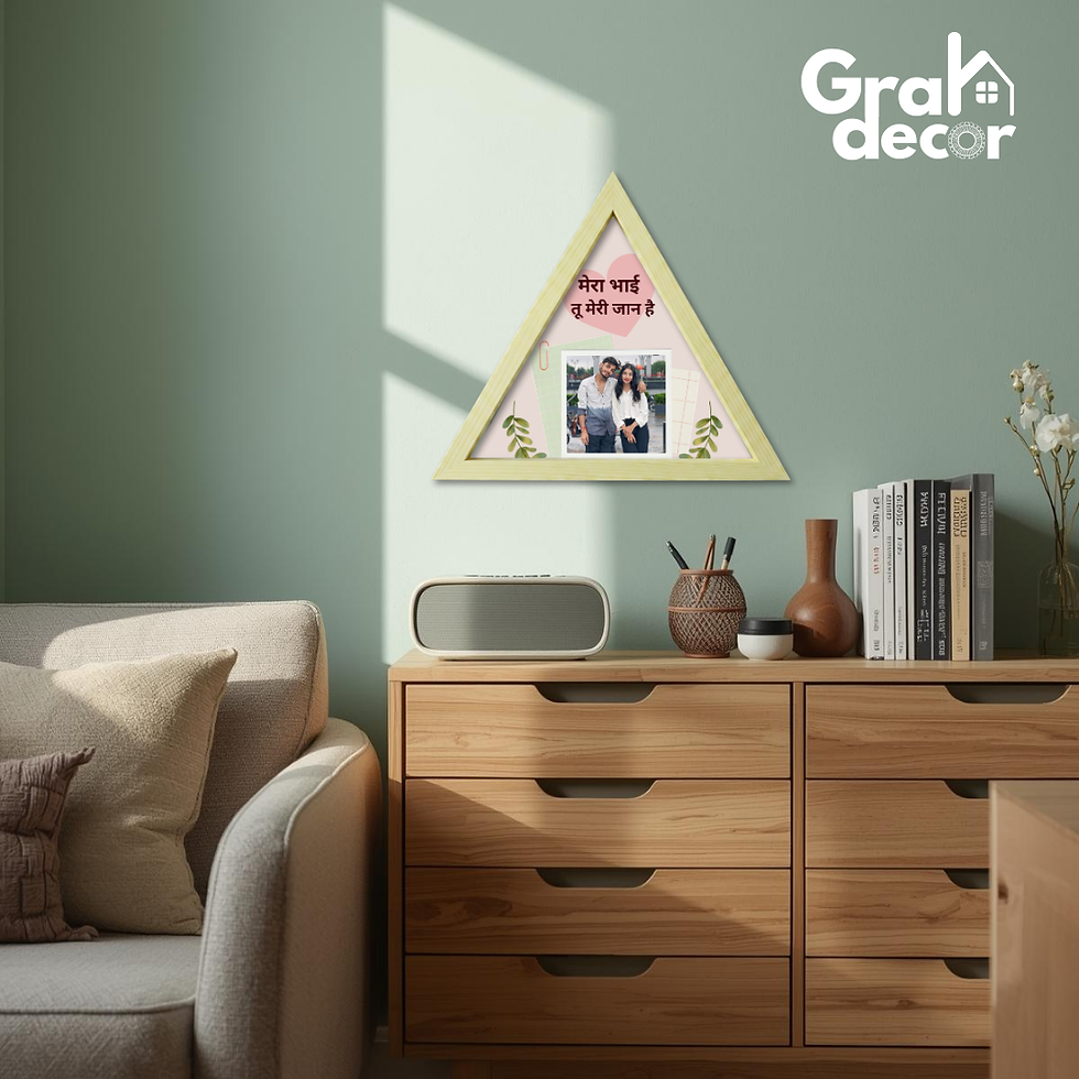 Thumbnail: Unique Brother Gift – Triangle Photo Display