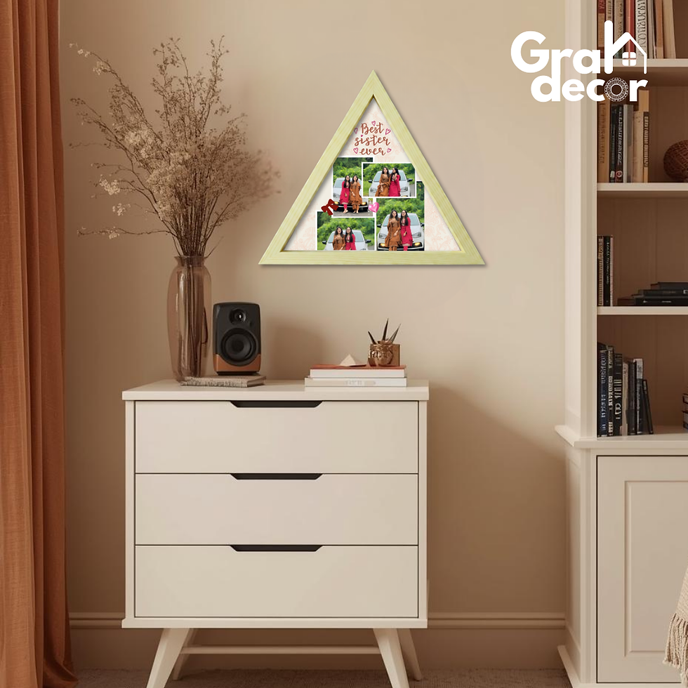 Thumbnail: Stylish Sister Gift – Triangle Frame for Her Room