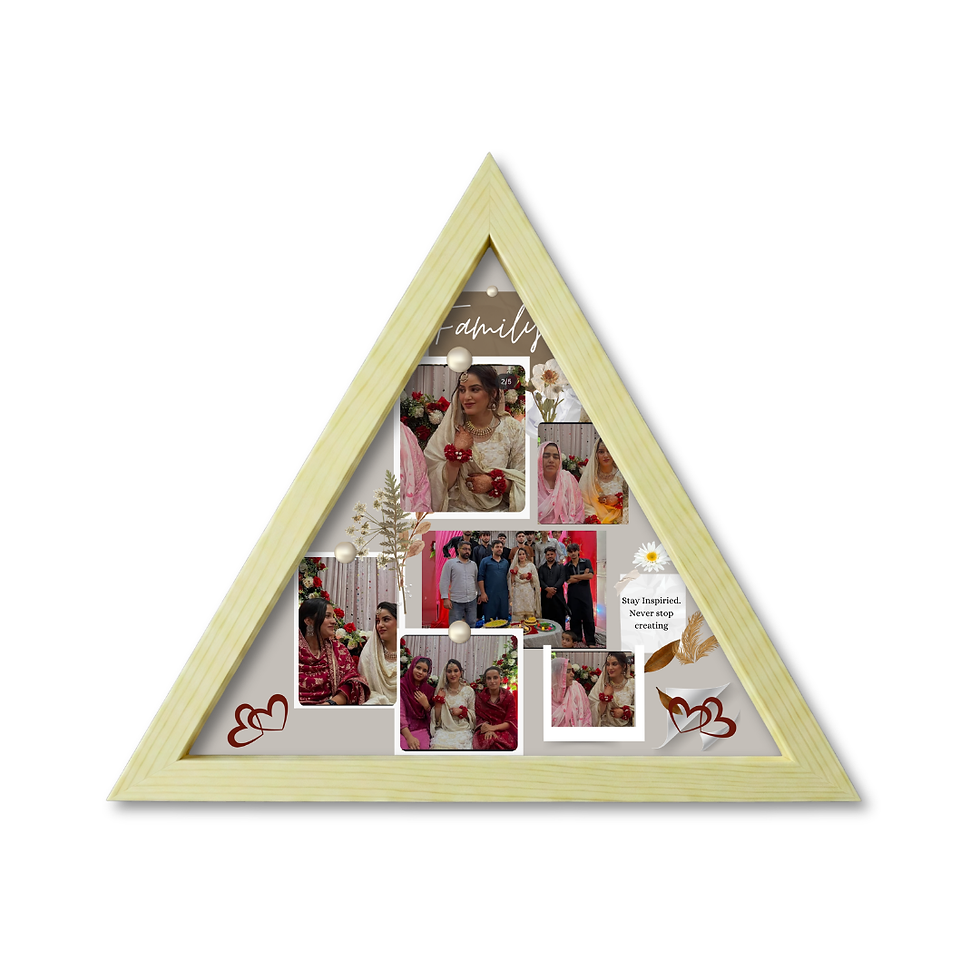 Thumbnail: Triangle Frame for Heartfelt Family Photos