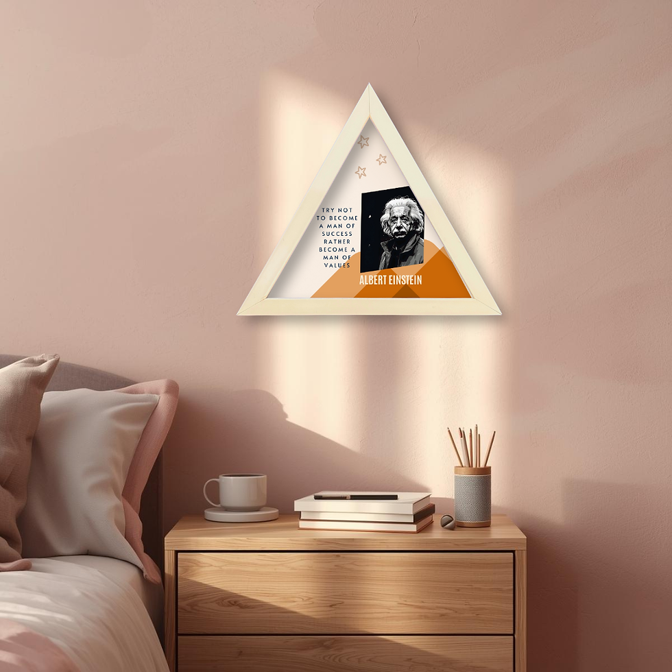 Thumbnail: Desk Frame for Quotes – Triangle Design with Personal Touch
