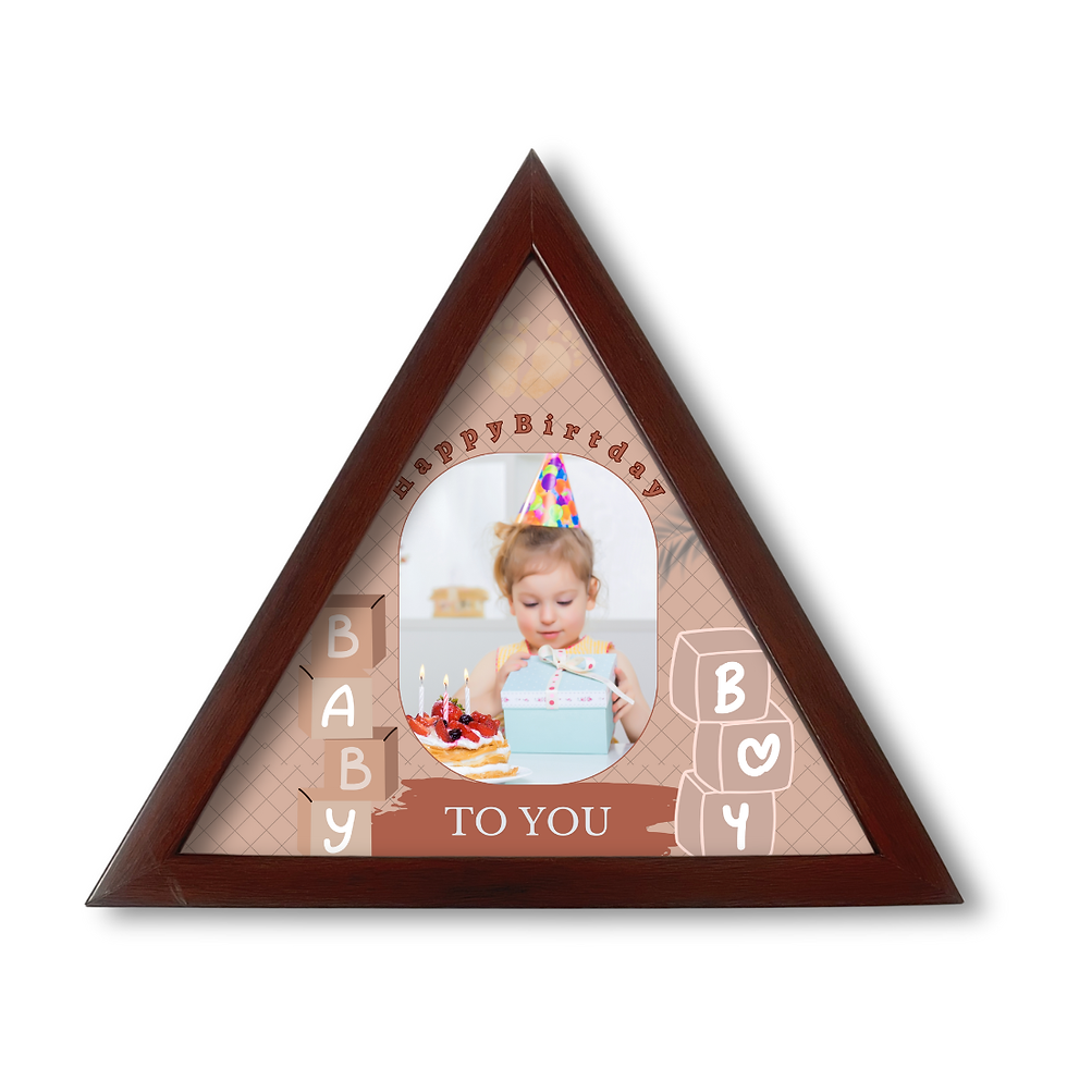 Thumbnail: Cute Baby Gift – Custom Triangle Photo Frame