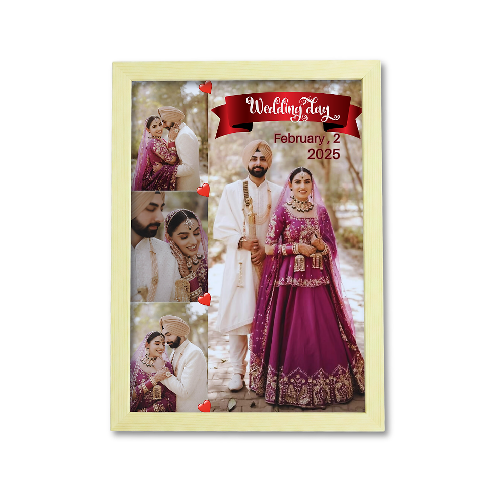 Thumbnail: Marriage Gift A4 Frame – Custom Photo & Quote