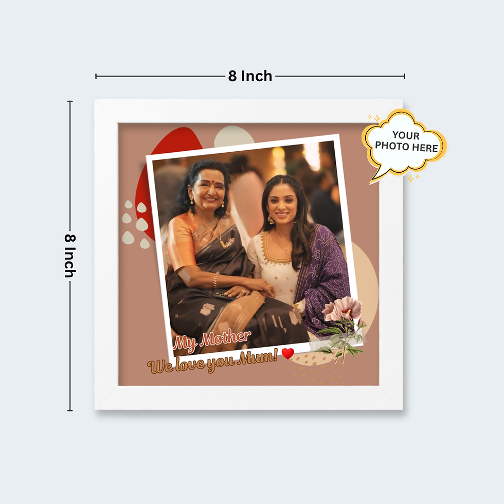 Thumbnail: Square Wall Frame for Mom – 8x8 Premium Build