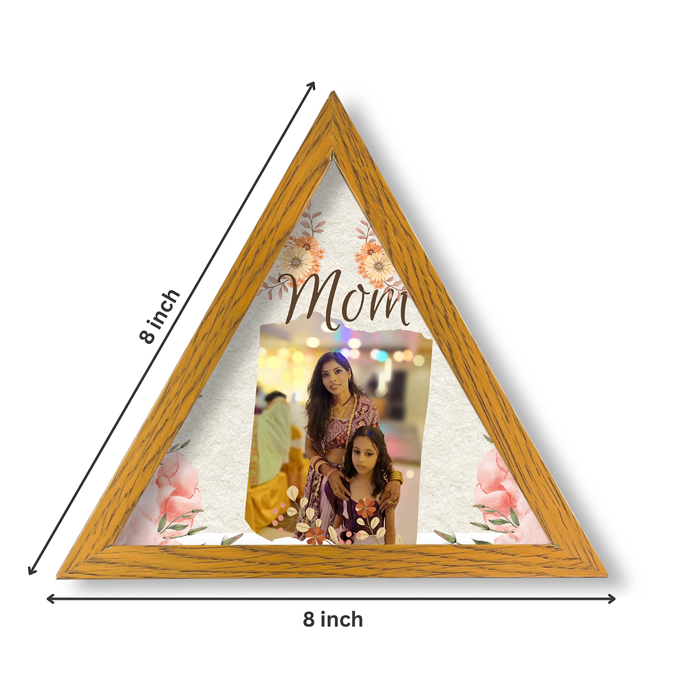 Thumbnail: Triangle Frame for Mom – Customized A4 Gift
