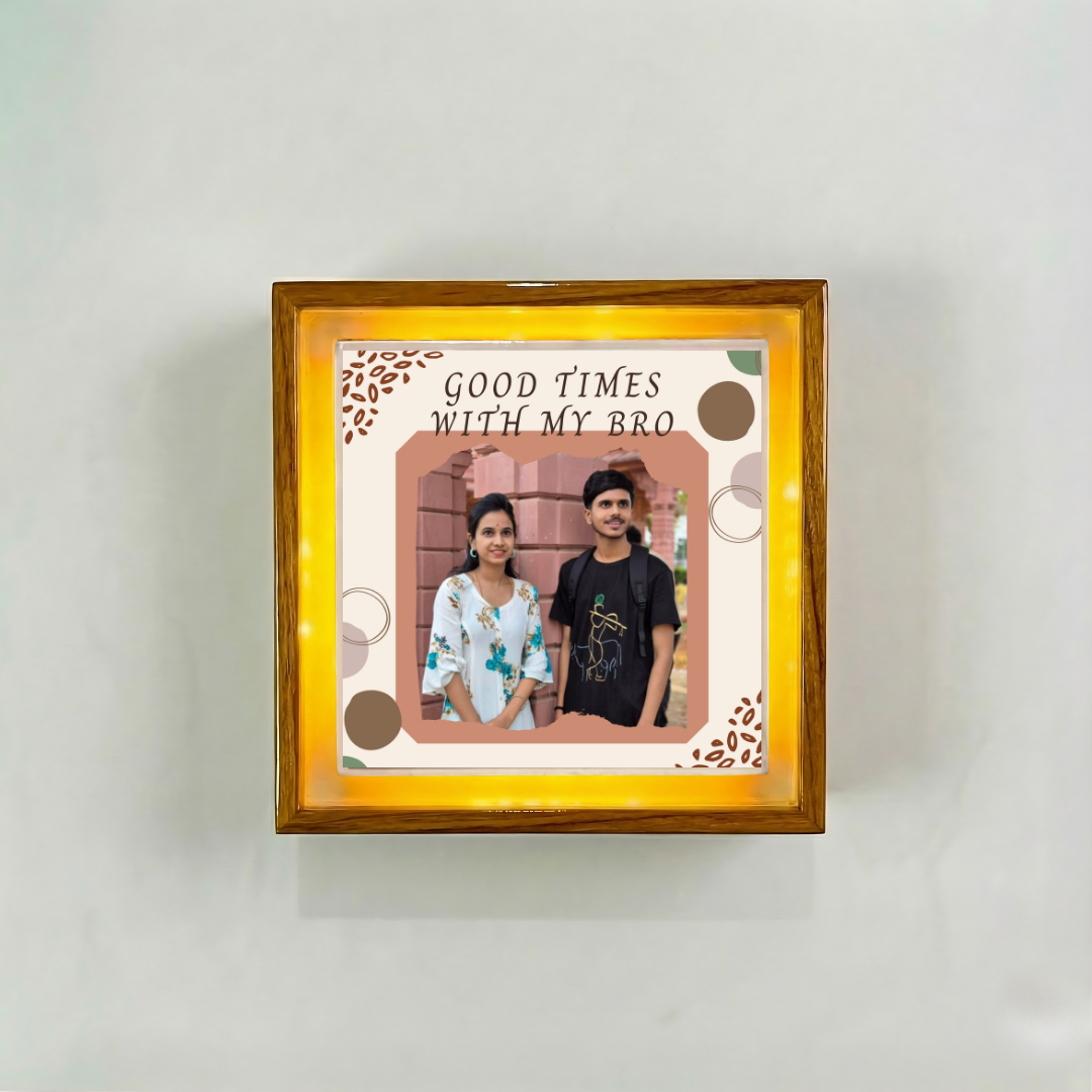 Raksha Bandhan Special Float Frame – Small Picture Gift for Brother