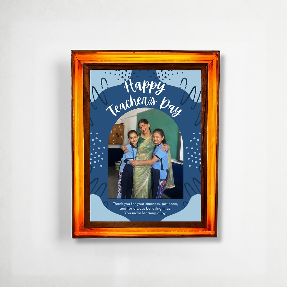 Thumbnail: Best Teacher Award Floating A4 Certificate Frame Transparent