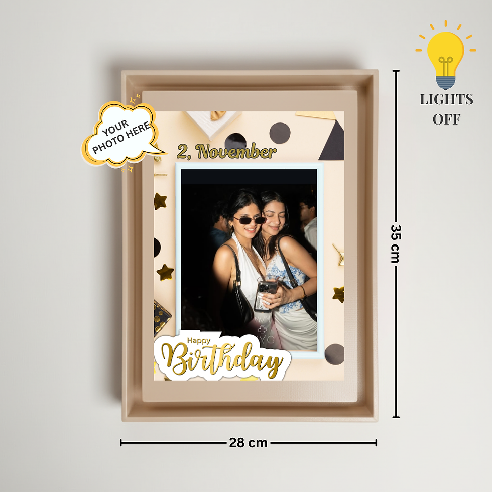 Thumbnail: Personalized Birthday Quote Frame – Stylish 30 × 21 cm Décor