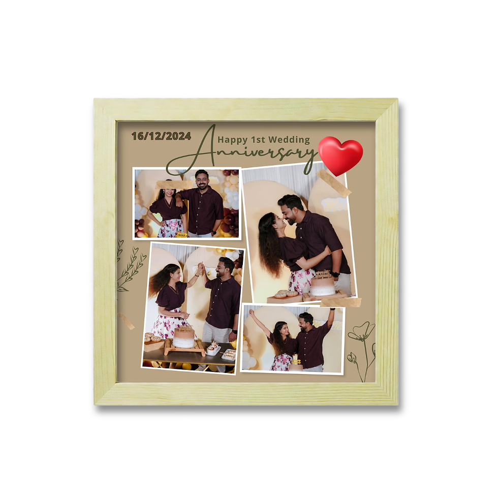 Thumbnail: Square Frame for Wedding Anniversary Memories