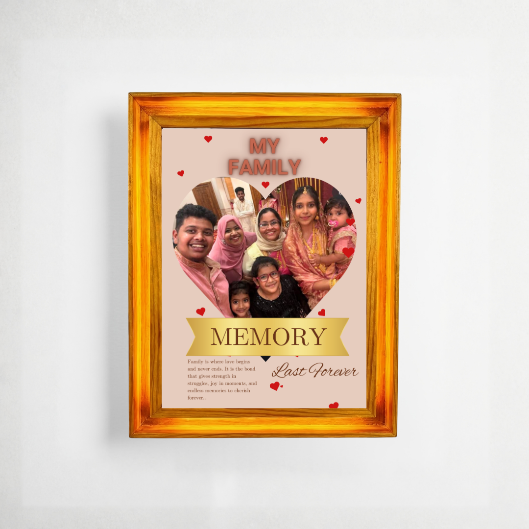 Elegant Wooden Float A4 Frame for Gallery Wall