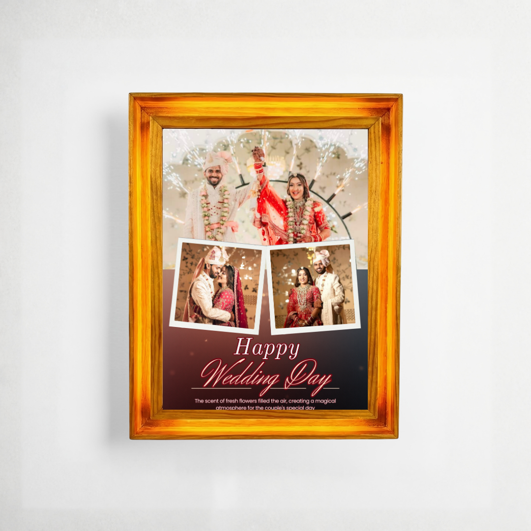 Premium Float A4 Frame Wedding Day Keepsake