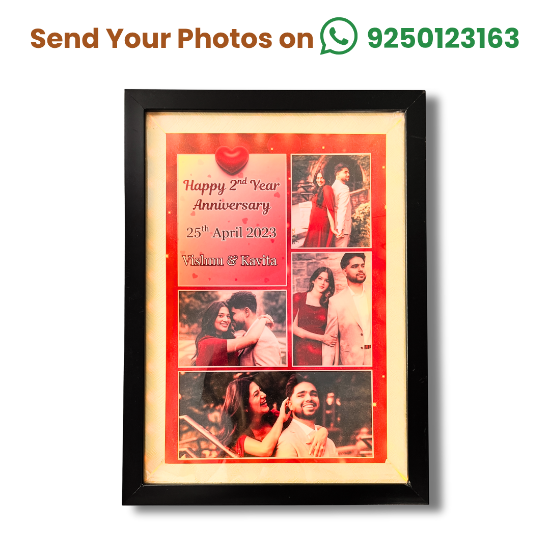 Custom A4 Box Frame for Relationship Timeline