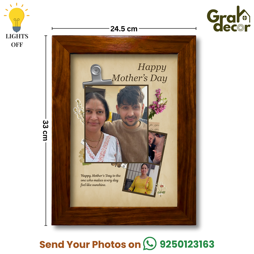 Thumbnail: Wooden Shadow A4 Picture Frame For Mother