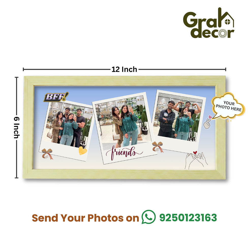 Thumbnail: Customise Landscape Photo Frame for Best Friend – 6x8 Inch Gift
