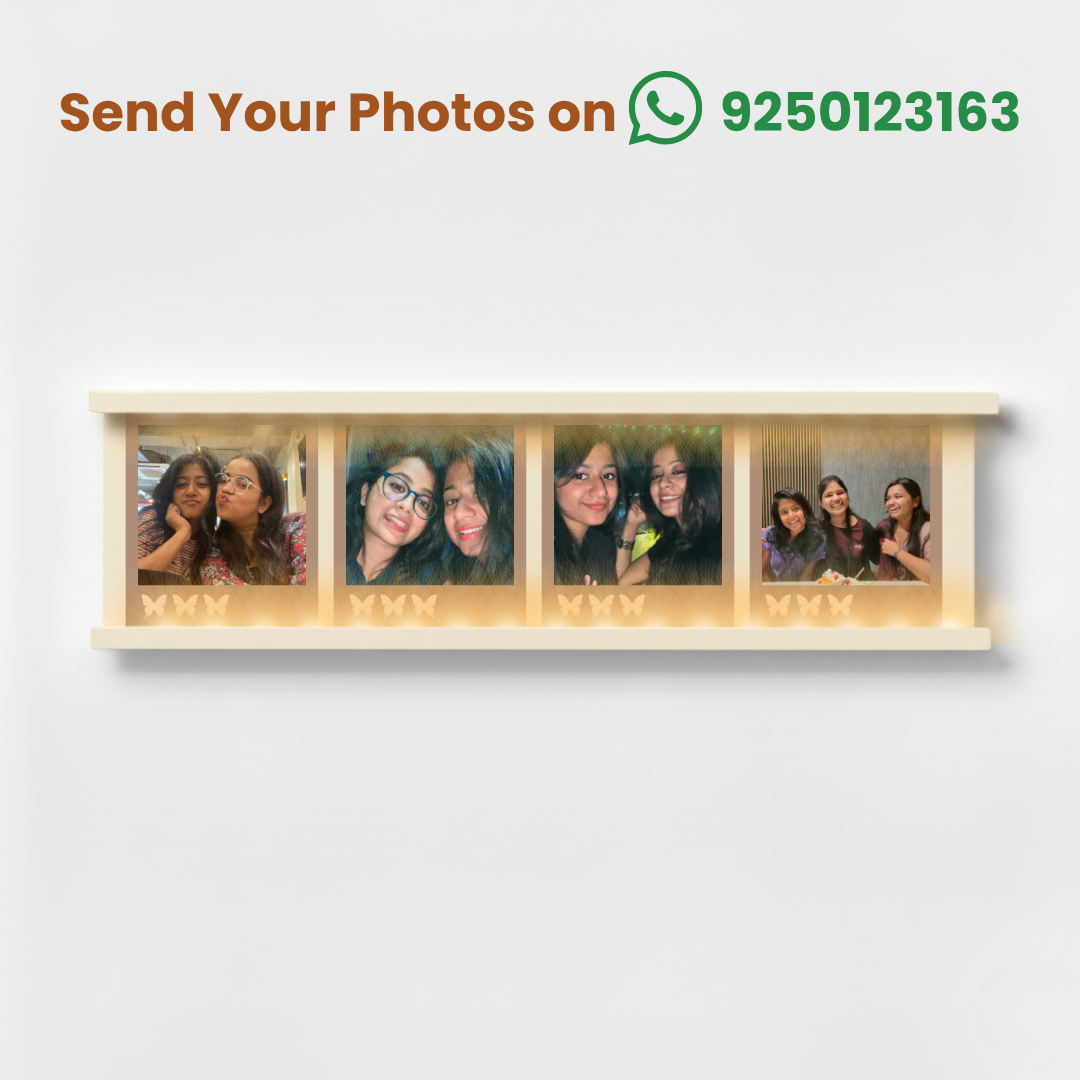 "Polaroid Landscape Frame – Best Friend Memories"