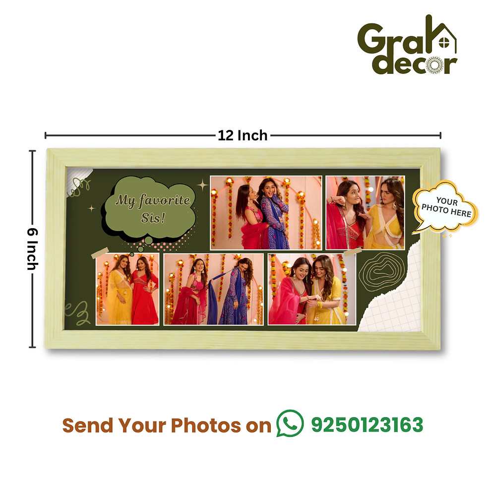 Thumbnail: Landscape Photo Frame for Sister – Personalised Gift Idea