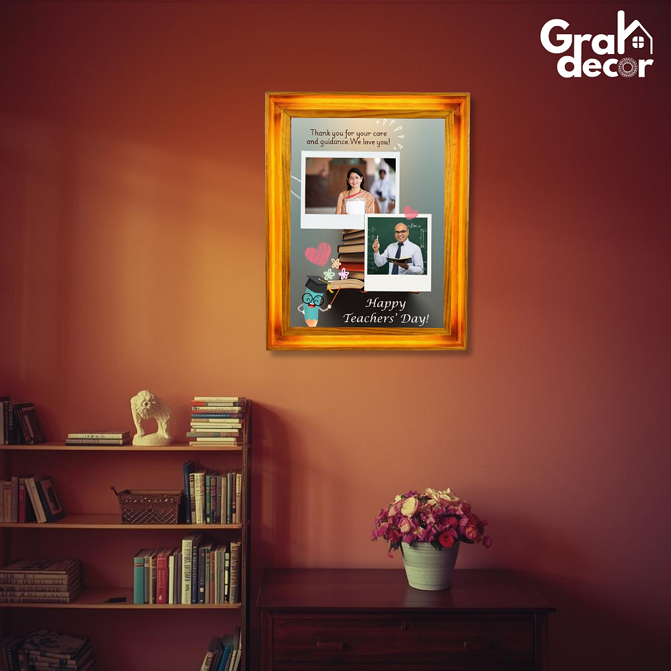 Thumbnail: Teacher's Day Gift Wooden Float A4 Frame Appreciation