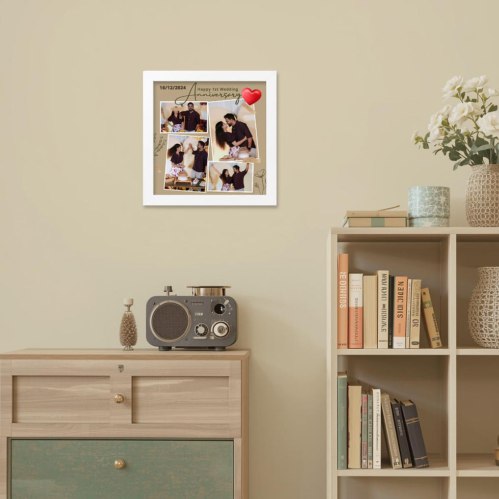 Thumbnail: Square Frame for Wedding Anniversary Memories