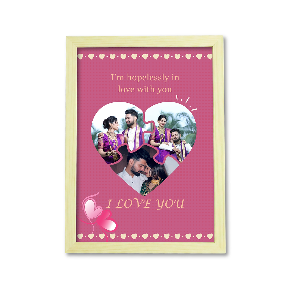 Thumbnail: Love Keepsake Frame – A4 Custom Frame for Special Days