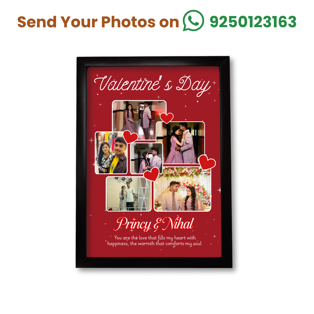 Heartfelt Gift Frame – Celebrate Love in A4 Format