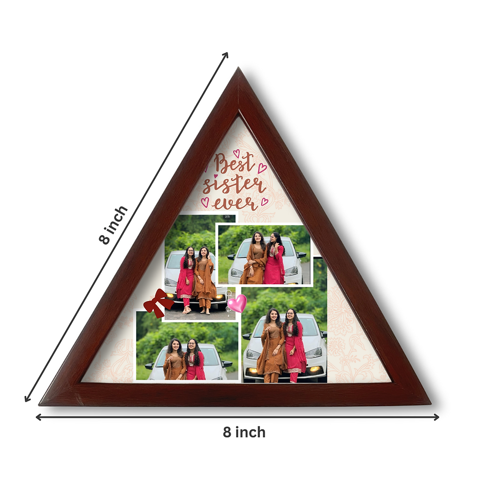 Thumbnail: Stylish Sister Gift – Triangle Frame for Her Room