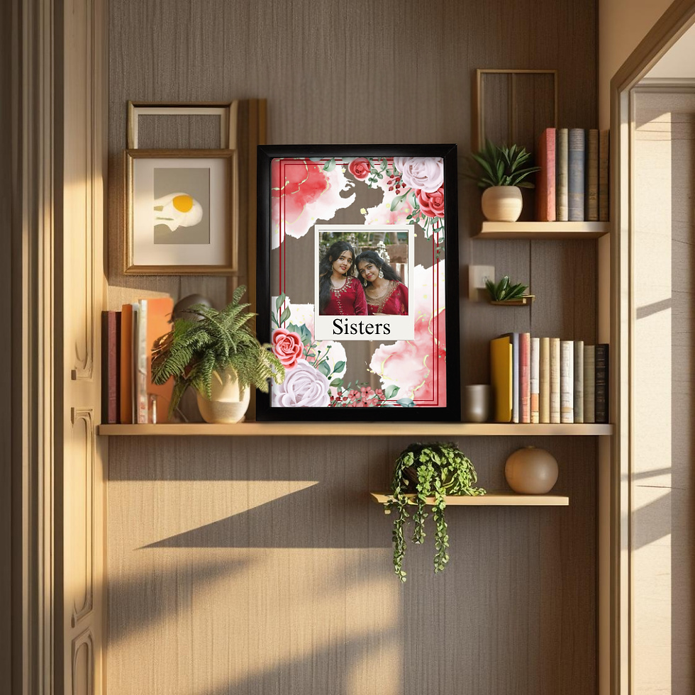 Thumbnail: Sister Photo Frame – Transparent A4 Style
